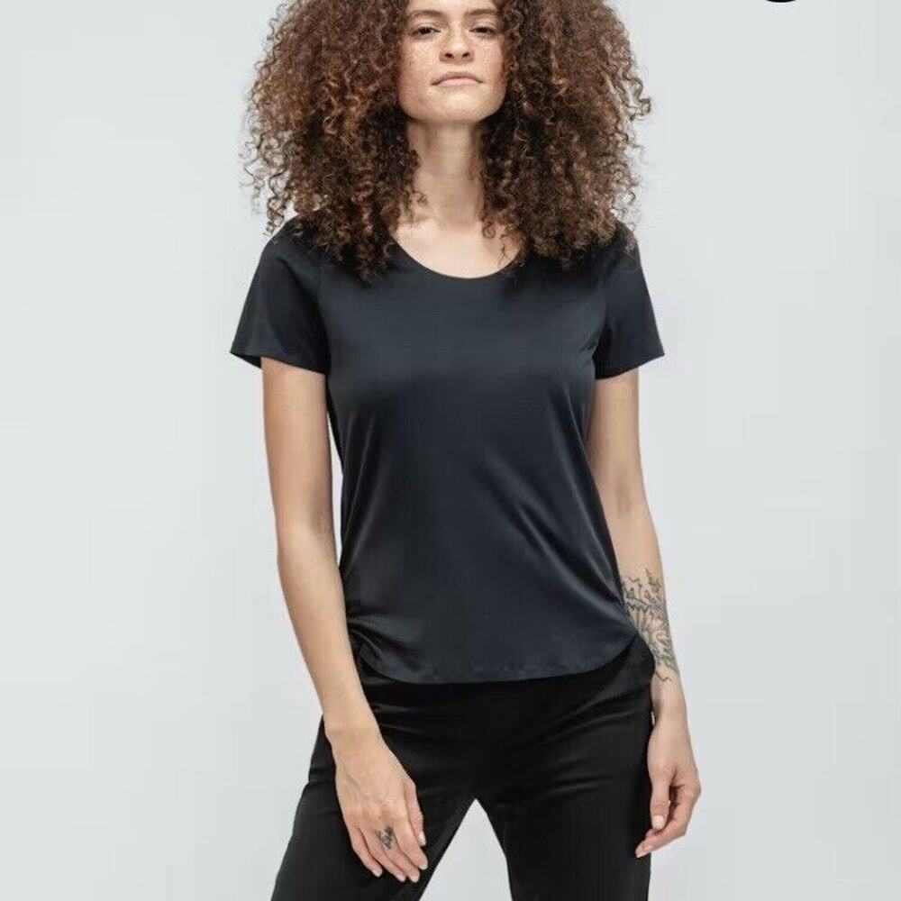 Ministry of Supply T Shirt XS Black Luxe Touch Tee Soft Moisture Wicking NEW